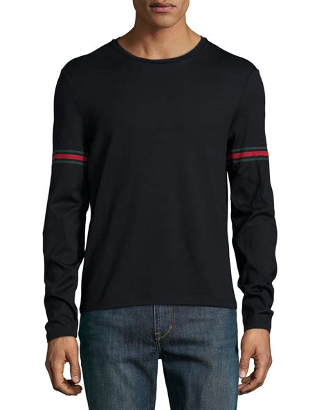 long sleeve men's gucci shirt|farfetch gucci t shirts.